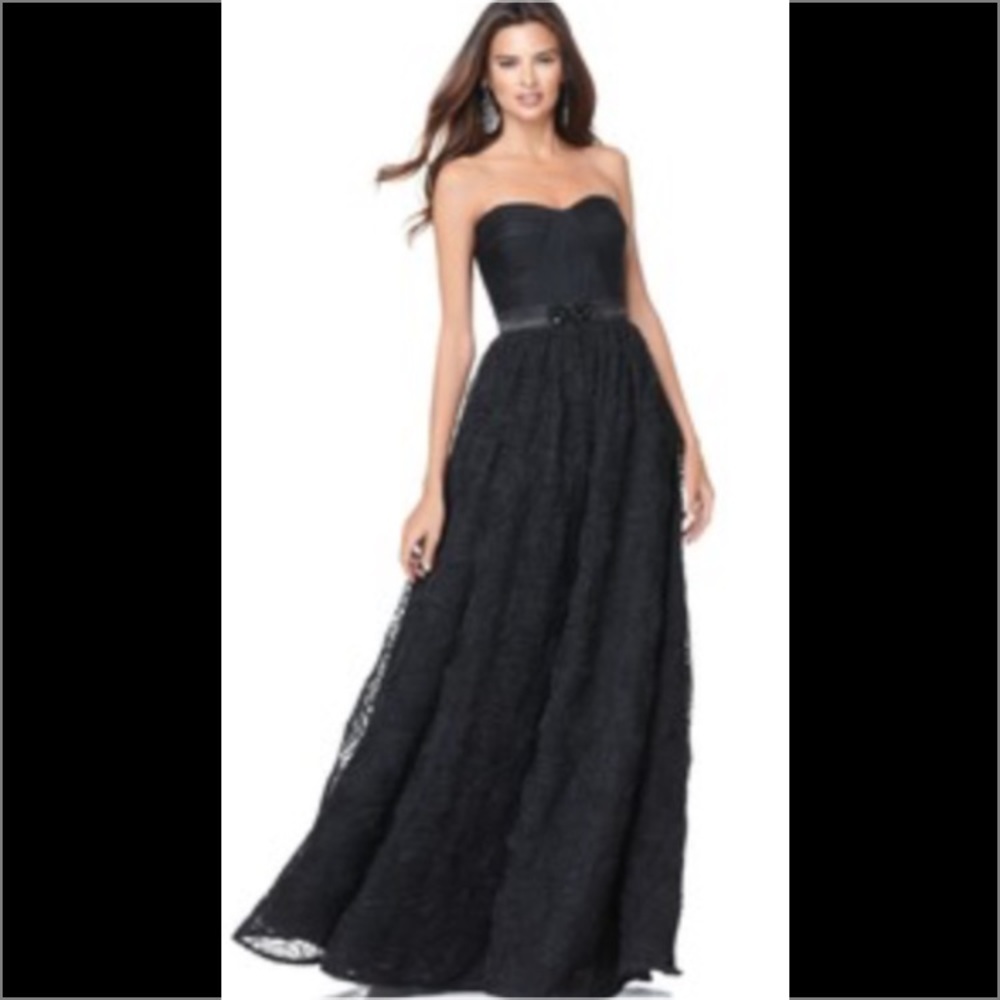 Adrianna Papell Dress Strapless Evening Gown